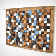 Cubic Wood Wall Art Cube Size 5cm X 5 Cm