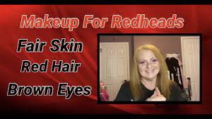 makeup for redheads fair skin brown