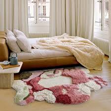 irregular shaped rug wool 2 sizes