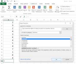 mean and standard deviation with excel