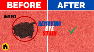 how to get hair dye out of carpet with