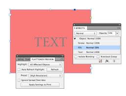 indesign transpa text box