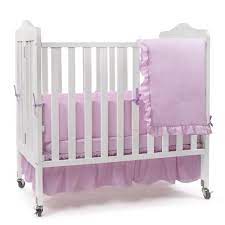 solid color portable crib bedding