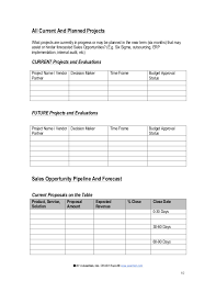 Strategic Business Plan Example Template Of A Report