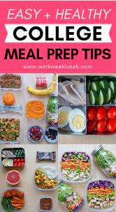 college meal prep tips every student