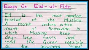 essay on eid ul fitr in english you