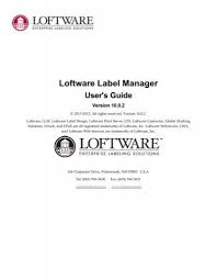 Loftware Label Manager User Guide