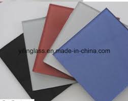China 3 19mm Tempered Spandrel Glass With Painted Color