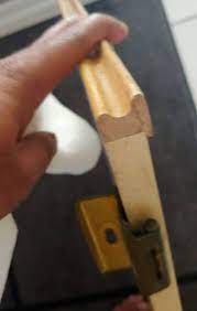 top bottom wood trim from cabinet door