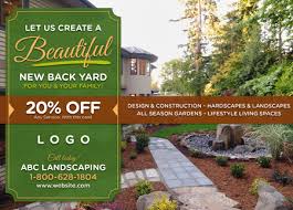 Landscaping Advertisement Examples Landscaping Advertising Flyers