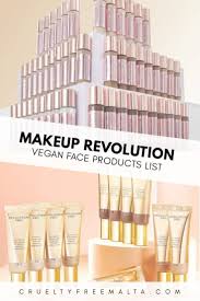 makeup revolution vegan face s