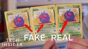 Counterfeit cards are often easy to see through if you hold them up to a bright light, so this is a good way to identify a fake. How To Spot Fake Pokemon Cards Youtube