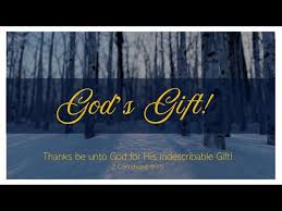 unto for his indescribable gift