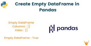 create empty dataframe in pandas favtutor