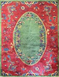 antique dragon art deco chinese carpet