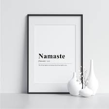 namaste definition frame minimalist