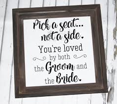 Pick A Seat Not A Side Svg Wedding Sign Svg Diy Wedding Sign Wedding Seating Chart Farm Wedding Sign Cricut Cut File Wedding Svg