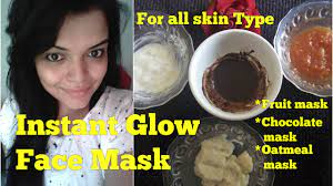 instant glowing skin fruit mask