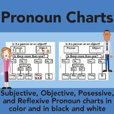 Pronouns Charts Subjective Objective Possessive And Reflexive
