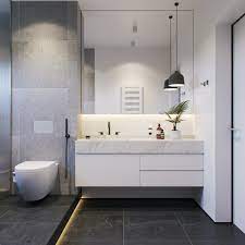 36 modern grey white bathrooms that