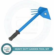 2 In 1 Garden Hoe With 3 Prong 12 Inch