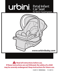 Aria Child Urbini Instructions For Use