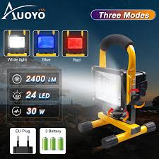 Auoyo 30w 24 Led Rechargeable Portable