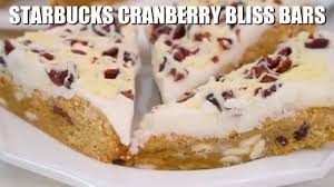starbucks cranberry bliss bars copycat