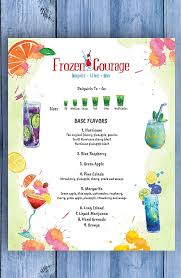 menu and beverage list design