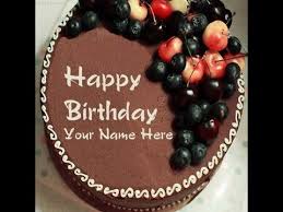 write name on birthday cake with name