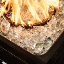 Teamson Home 1 2 Inch Reflective Fire Glass For Fire Pits 9 Lb 4 Kg Bag Clear