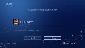 how to delete games on a ps4 digital