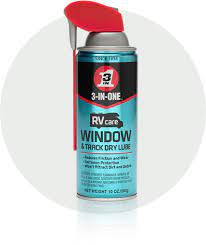 rv window track dry lube 3 in one