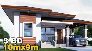 elevated house design bungalow 10x9m