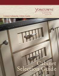 cabinet selection guide yorktowne