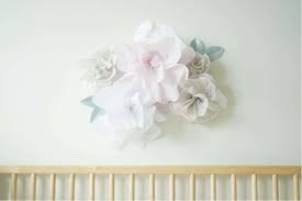 Tissue Paper Flower Wall Decor