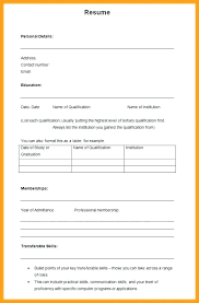 The formats available online can be via pdf, or as a word document or on google doc. Blank Resume Format Pdf Download