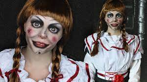 creepy doll makeup tutorial annabelle