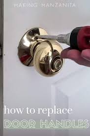 how to replace interior door handles