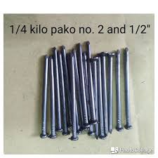 common wire nail 2 and 1 2 or pako 1 4