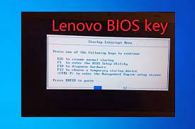 the specific lenovo bios key for