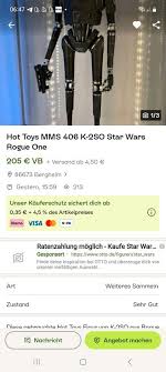 hot toys figur von k 2so vorsicht fake