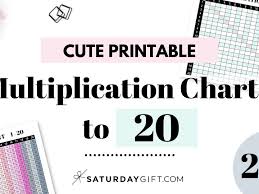 multiplication chart 1 to 20 cute