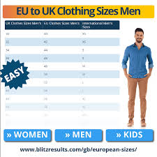euro clothing sizes convert eu to uk sizes