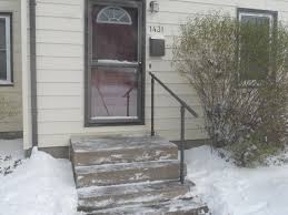 Handrails provide stability and safety on concrete steps. 15 Customer Railing Examples For Concrete Steps Simplified Building