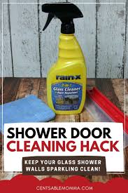 rain x to keep your shower glass clean