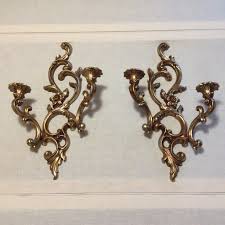 Syroco Wall Sconces Candle Holders