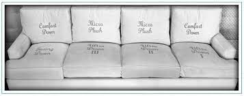 spring down micro plush cushions
