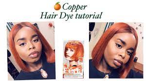 hair dye tutorial orange copper you