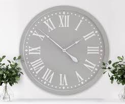 Long Island Grey Wall Clock 80cm